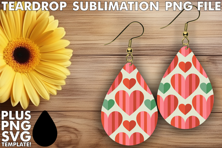 Luminous Teardrop EARRINGS Design, Valentines Pattern