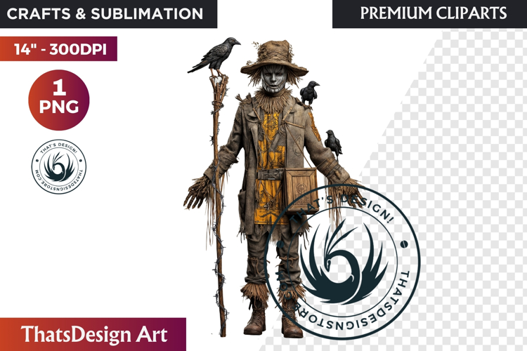 Fantasy Autumn Guardian - Epic Fall Character Clipart PNG