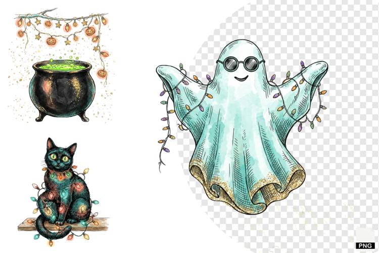 Pastel Halloween Clipart