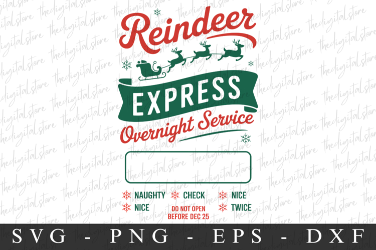 Reindeer Express Svg | Christmas svg