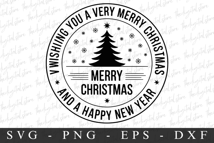 Merry Christmas Tree Svg Image 23