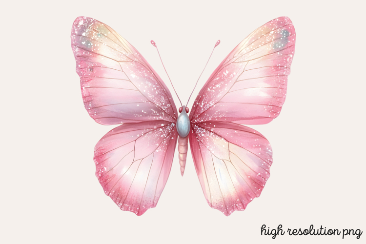 Pink Butterfly Clipart Image 11