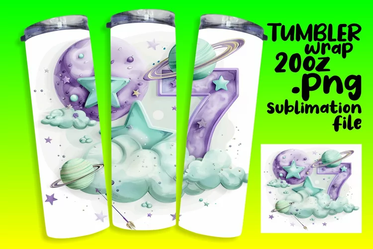 Celestial Harmony: Sublimation Tumbler 20oz Art