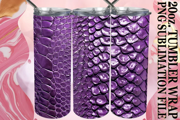 Quilted Puff Design Tumbler Sublimation
