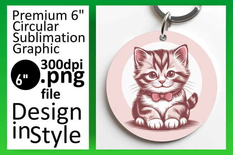 Stylish Circle Design for Sublimation , Valenines Animals
