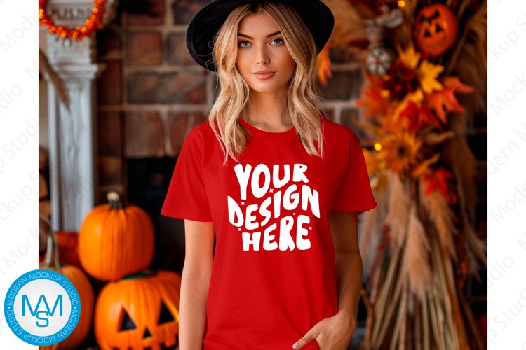 White Tshirt Mockup Image 13
