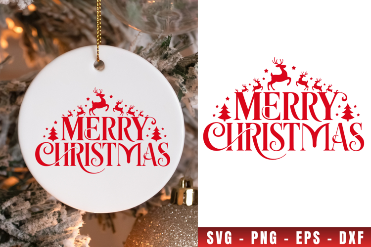 Merry Christmas Tree Svg Image 6