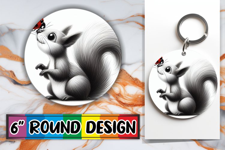Unique Car Coaster Round Design, Cute Animals example image 1