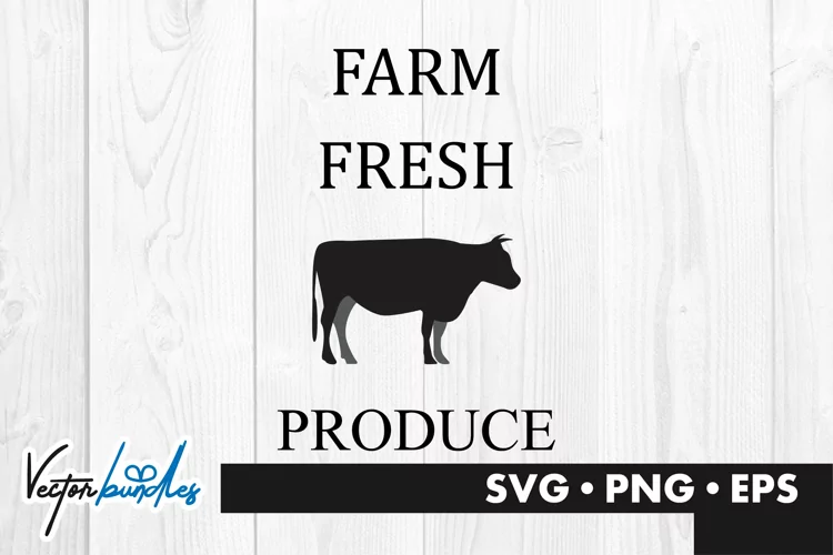 Farm fresh produce quote svg