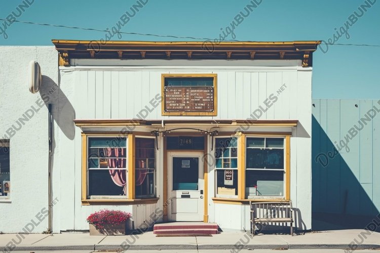 Commercial Building Fascia Signboard Mockup