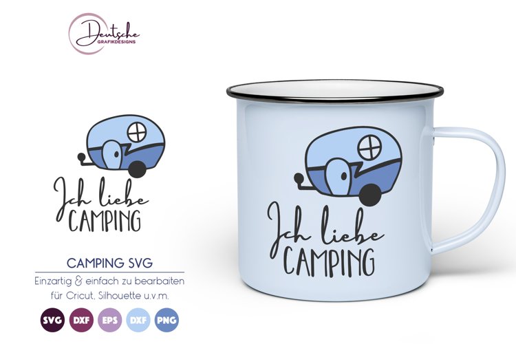 Ich liebe Camping SVG example image 1