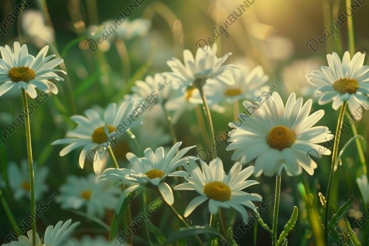 Common Daisy Flowers Background Wallpaper