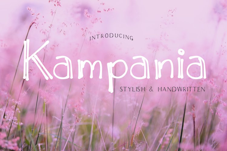 Kampania font example image 1