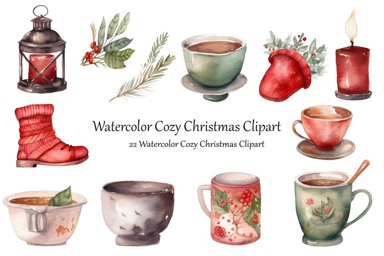Christmas Watercolor Clipart Image 23