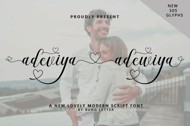 Adeviya adewiya - Lovely Modern Script