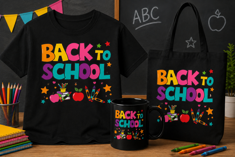 Back to School PNG, Colorful Teacher Classroom Design