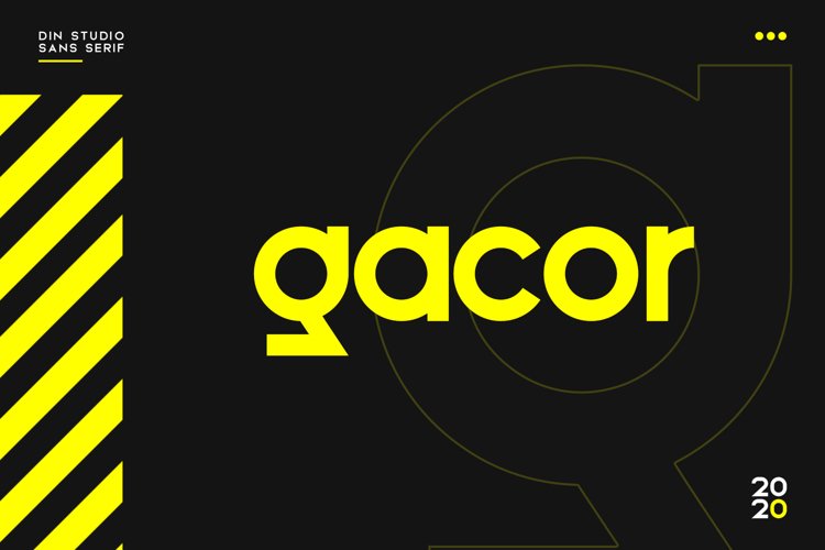 Gacor-Urban Sans Serif Font example image 1