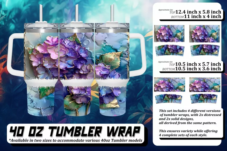 Blossom Breeze: Tumbler Wrap Collection