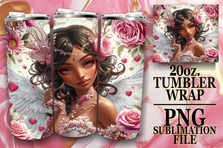 Love Blossoms in Tumbler Art