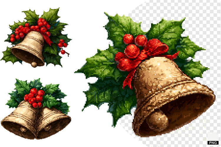 Pixel Art Christmas Clipart