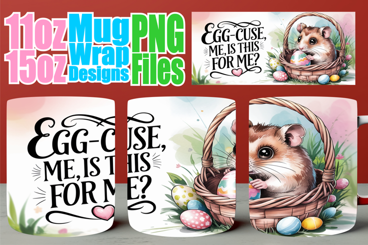 Pure joy sublimation mug wrap, Easter