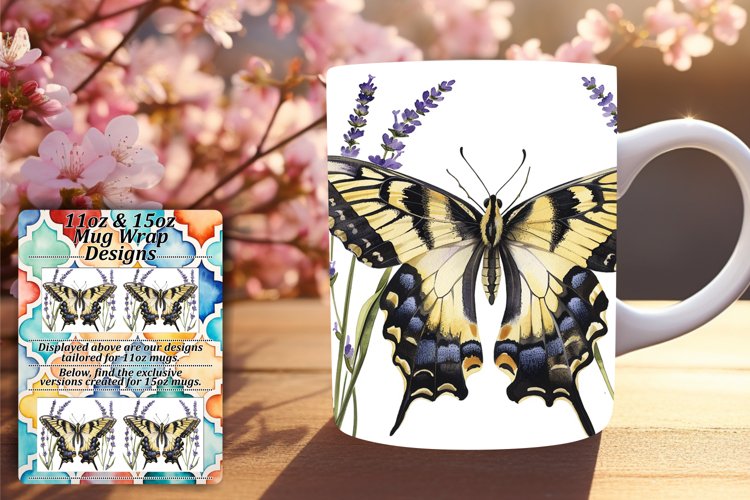 Butterfly Marvels: Spring Mug - 11oz & 15oz example image 1