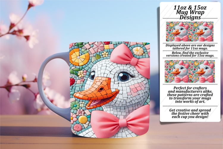 PLAYFUL PNG for 15oz Mug Wrap , Goose