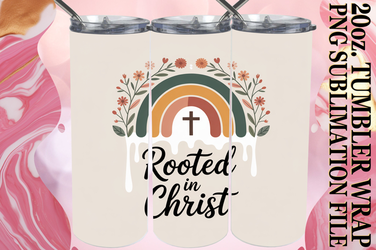 ENCHANTING SMILES 20oz TUMBLER WRAP, Christian