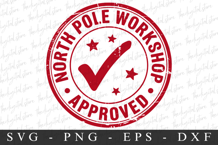 North pole Workshope Approved Svg | Christmas svg
