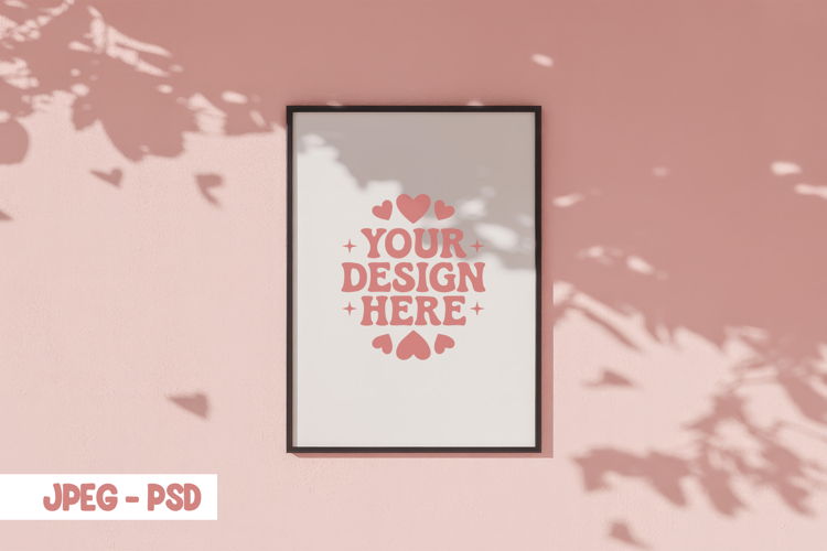 Valentine Minimal Mug PSD JPEG Mockup