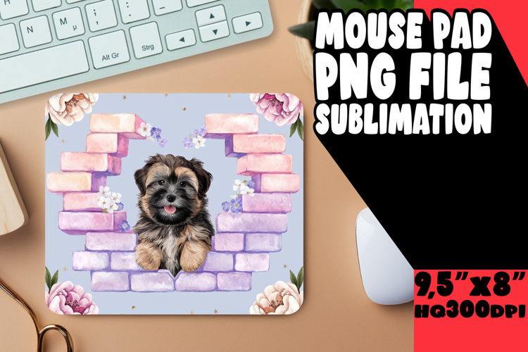 VIBRANT DESK PAD INNOVATIVE PNG, Cute Dog example image 1