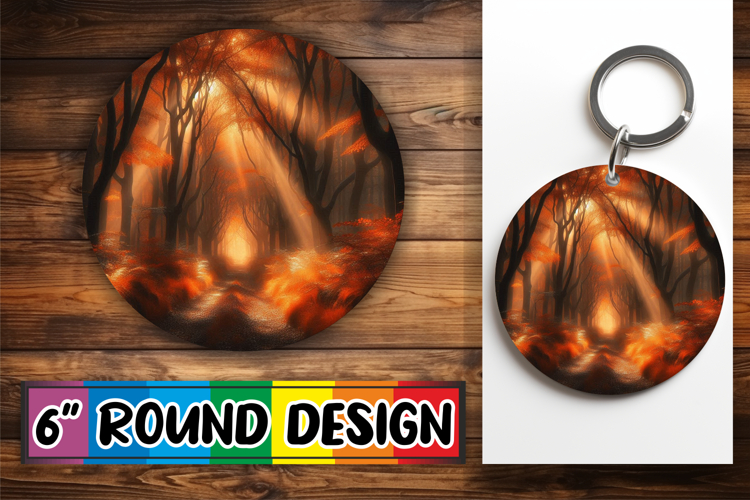 Radiant Circle Ornaments Design PNG, Autumn