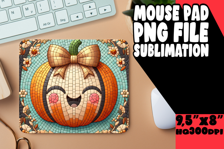 UNIQUE MOUSE MAT INSPIRATIONAL MAGIC, Cute Pumpkin