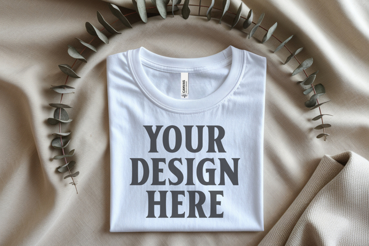 White Tshirt Mockup Image 19