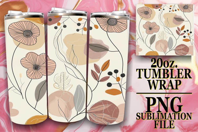 Whimsical Bloom Bliss Tumbler, Colorful Elegance
