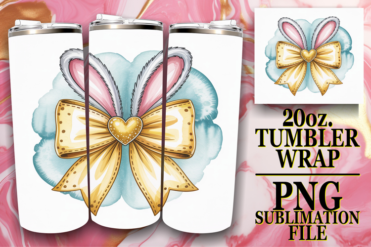 SWEET MOMENTS 20oz TUMBLER WRAP, Easter Bow