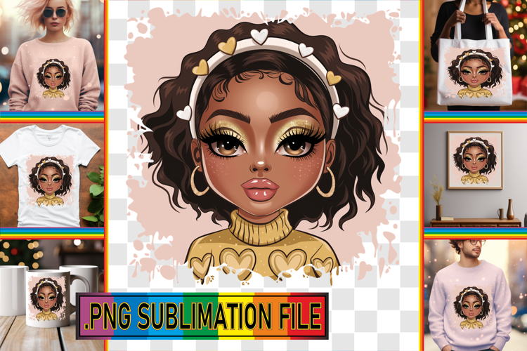 Dazzling TOTE BAG Art Ideas, Afro Girl