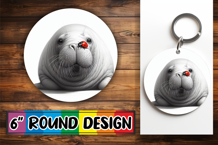 Heartfelt Keychain Circle PNG, Cute Animals