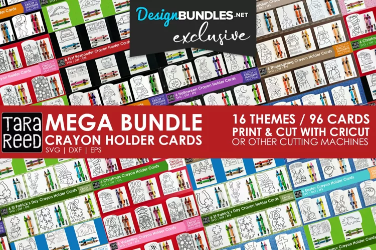 MEGA BUNDLE of Coloring Cards - Print then Cut for Cricut