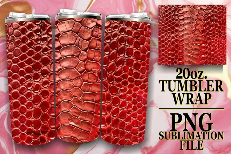 Patterned 3D Texture Tumbler Wrap