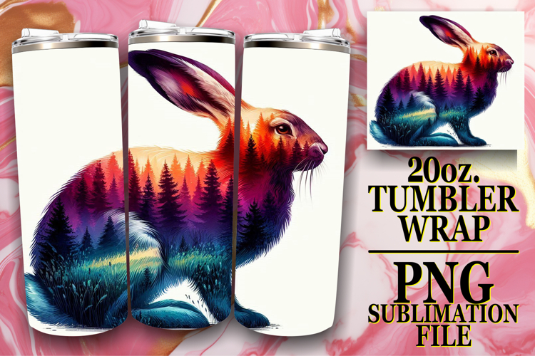 Cheerful Days 20oz tumbler wrap, Animals Art