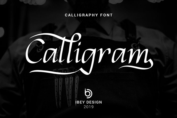 Calligram - Stylish Calligraphy Font example image 1