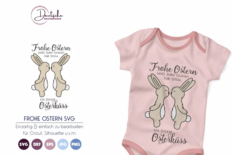 Osterhase SVG | Frohe Ostern | Osterküss