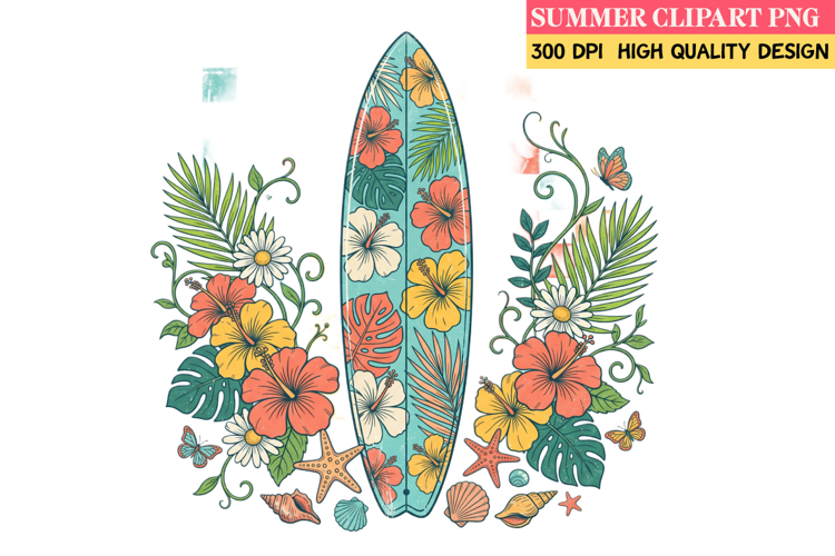 Summer Whimsical Clipart,Summer png,Beach Sublimation png