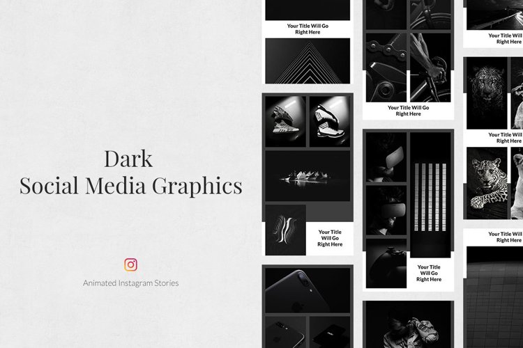 Dark Animated Instagram Stories