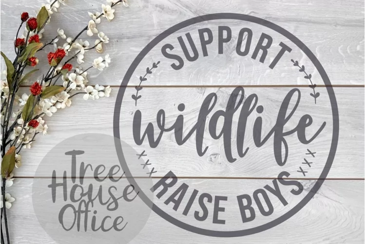 Support Wildlife Raise Boy Mom Life Boy Mom SVG/DXF/PNG/jpeg