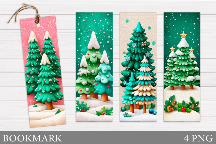 Christmas Tree Bookmark. Christmas Bookmark Sublimation