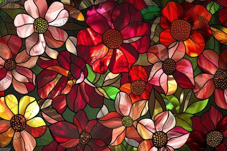 Stained Glass Texture Image 17