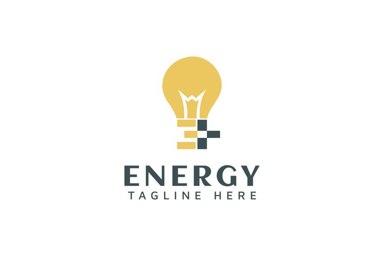 Letter E with lamp for logo design inspiration example image 1