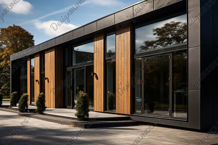 Commercial Aluminium Building Fascia Logo Signage Mockup
